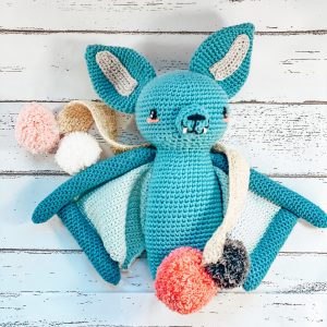 Morcego Kiko Azul Crochet