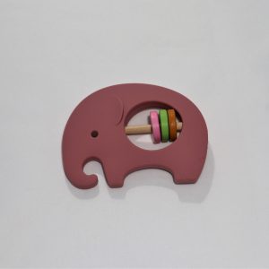 Mordedor Elefante Rosa em Silicone