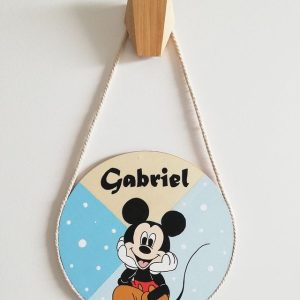 Placa decorativa personalizada (Mickey)