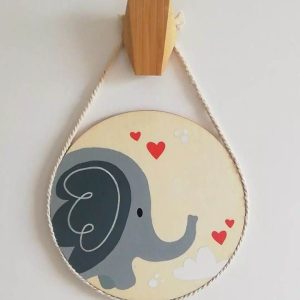 Placa decorativa personalizada (Elefante)