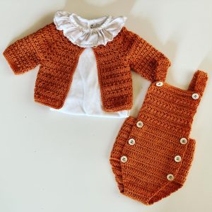 Conjunto Recém-nascido - 2 peças em crochet