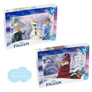 Puzzles Frozen Natal 24 Pcs