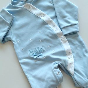Babygrow azul bebé Bebé Laço