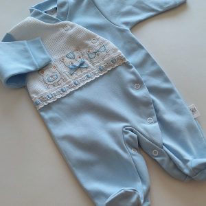 Babygrow azul bebé Gatinhos