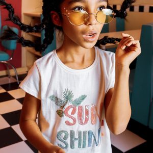 T-shirt de menina Sun Shine