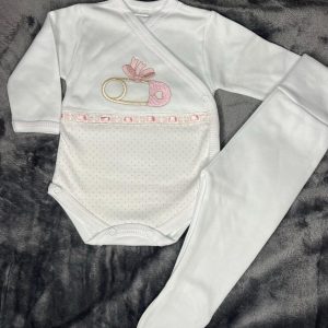 Conjunto Body + calça cardado Recém-nascido personalizado