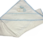 Toalha de banho para bebé em algodão com e sem capuz