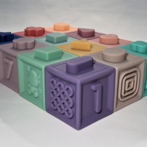 Cubos de Encaixar Didáticos em Silicone