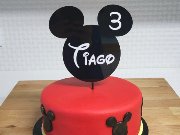 Topo de bolo aniversário Mickey