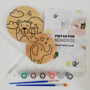 Kit Pintar por Números - Animais da Selva