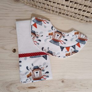 Conjunto (2p) Fralda e Babete Urso