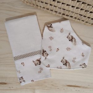 Conjunto (2p) Fralda e Babete Bambi