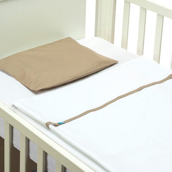Conjunto de Lençois Easy Baby Bed liso bege