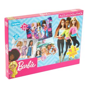 Barbie: Puzzles 4 em 1