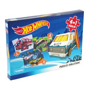 Hot Wheels: Puzzles 4 em 1