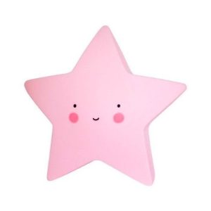 Luz de presença LED estrela alegre rosa