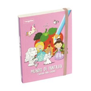 Caderno Para Colorir - Mundo De Fantasia