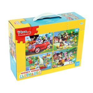 Puzzles Mickey Mouse 4 Em 1, 12,16,20,24 Pcs