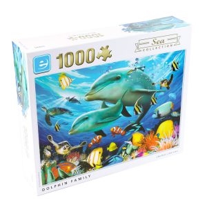 Puzzle 1000pcs Família de Golfinhos