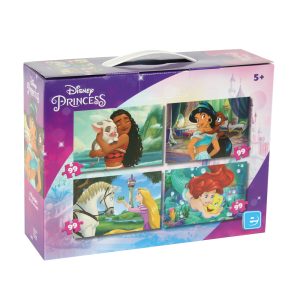 Puzzles Disney Princesas, 4 em 1, 99 Pcs