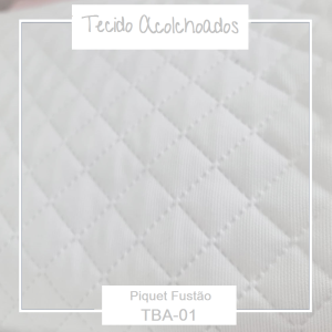 Tecido Acolchoado TBA-01 Branco, Azul, Rosa ou Cinza